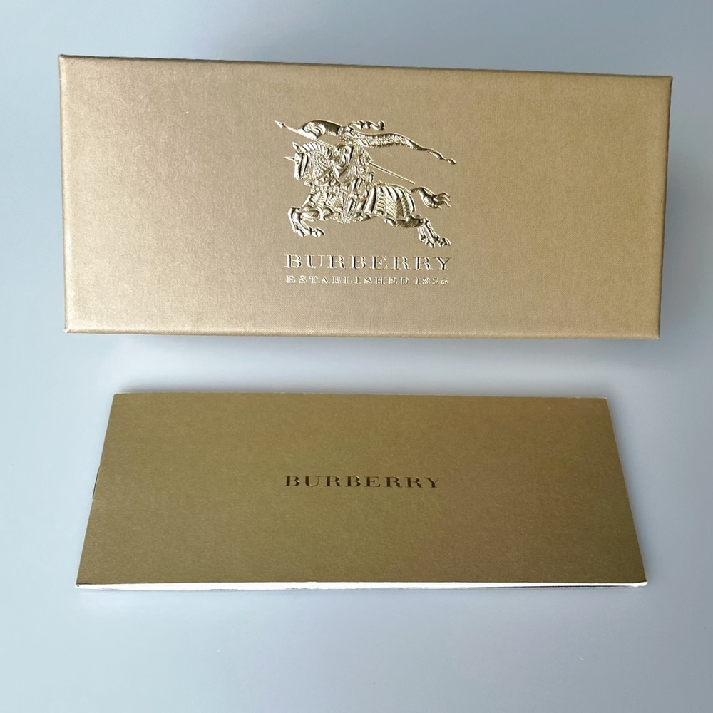Burberry Box for Eyewear with Tags and Authenticity Card.